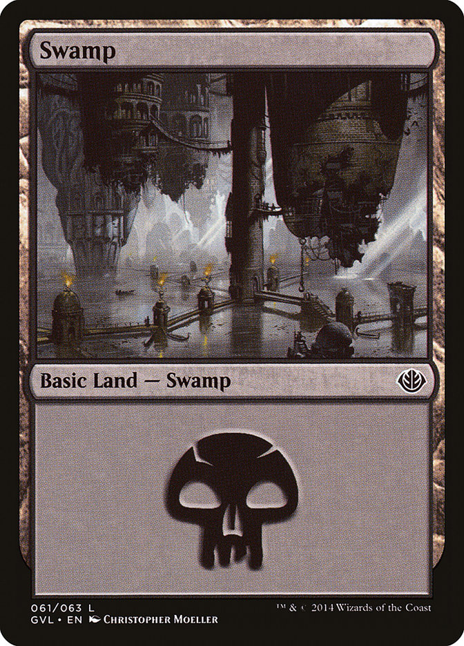 Swamp (61) (Garruk vs. Liliana) [Duel Decks Anthology] | Play N Trade Winnipeg