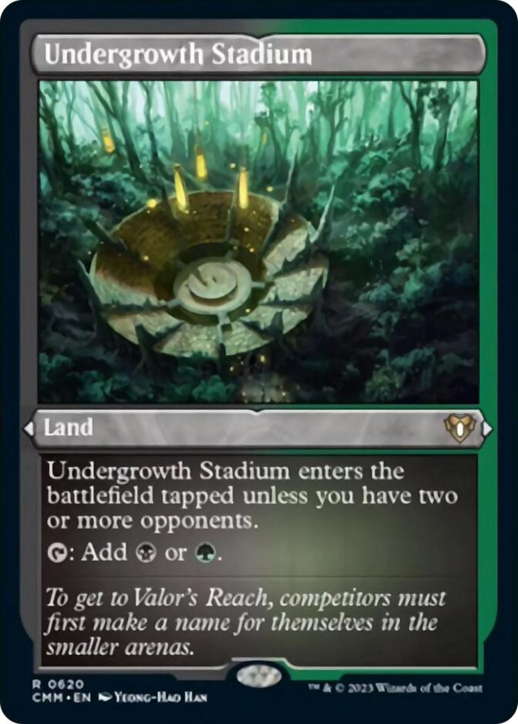 Undergrowth Stadium (Foil Etched) [Commander Masters] | Play N Trade Winnipeg