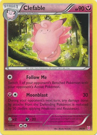 Clefable (28/30) [XY: Trainer Kit 1 - Wigglytuff] | Play N Trade Winnipeg