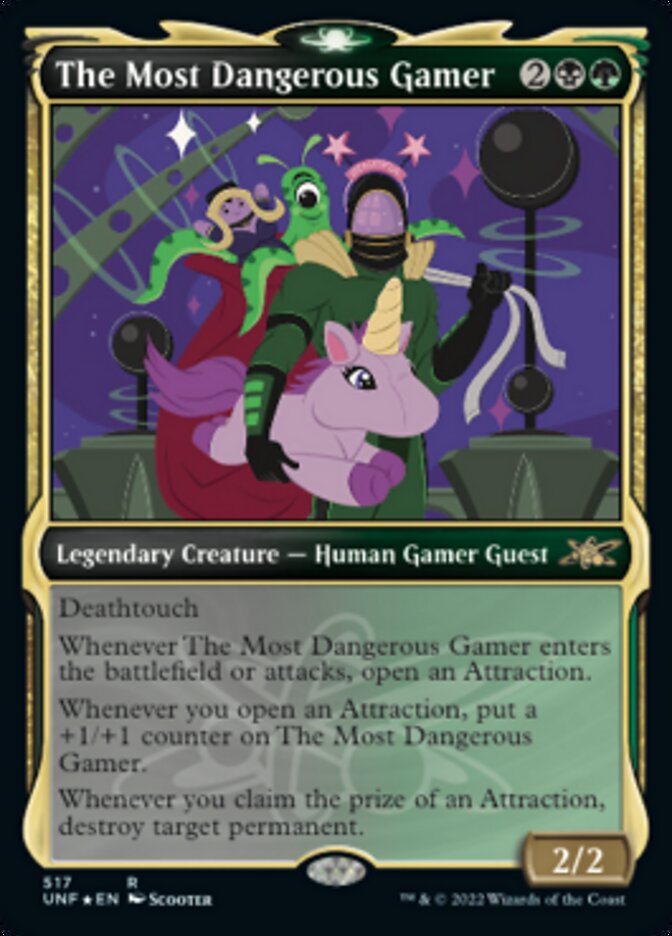 The Most Dangerous Gamer (Showcase) (Galaxy Foil) [Unfinity] | Play N Trade Winnipeg