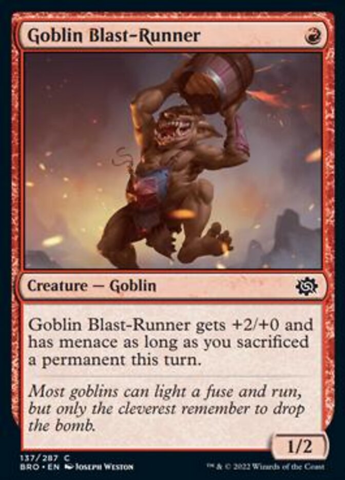 Goblin Blast-Runner [The Brothers' War] | Play N Trade Winnipeg