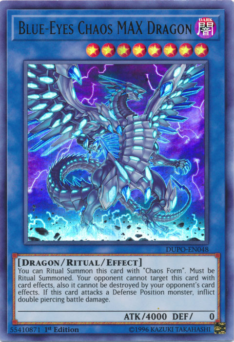 Blue-Eyes Chaos MAX Dragon [DUPO-EN048] Ultra Rare | Play N Trade Winnipeg