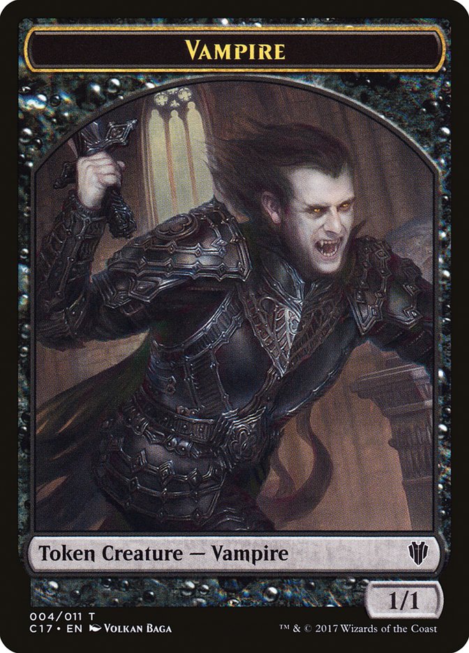 Eldrazi Spawn // Vampire Double-sided Token [Commander 2017 Tokens] | Play N Trade Winnipeg