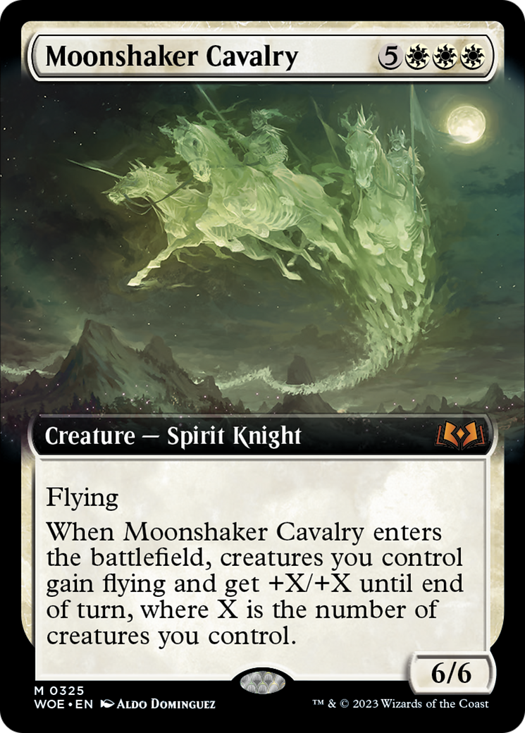 Moonshaker Cavalry (Extended Art) [Wilds of Eldraine] | Play N Trade Winnipeg