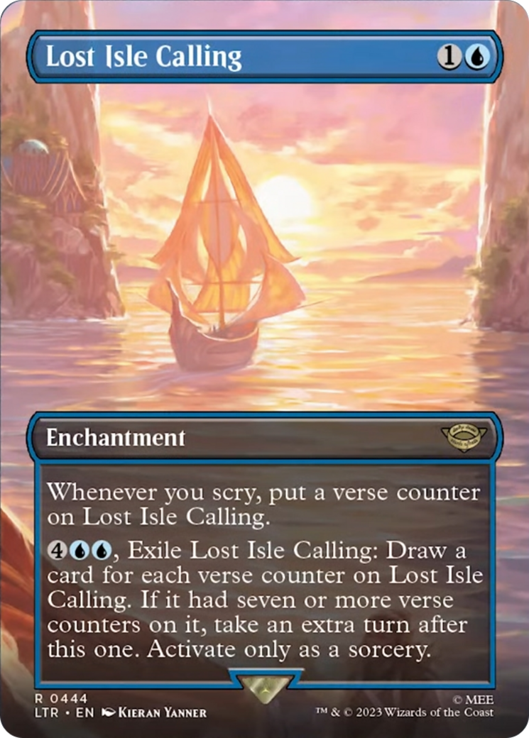 Lost Isle Calling (Borderless Alternate Art) [The Lord of the Rings: Tales of Middle-Earth] | Play N Trade Winnipeg