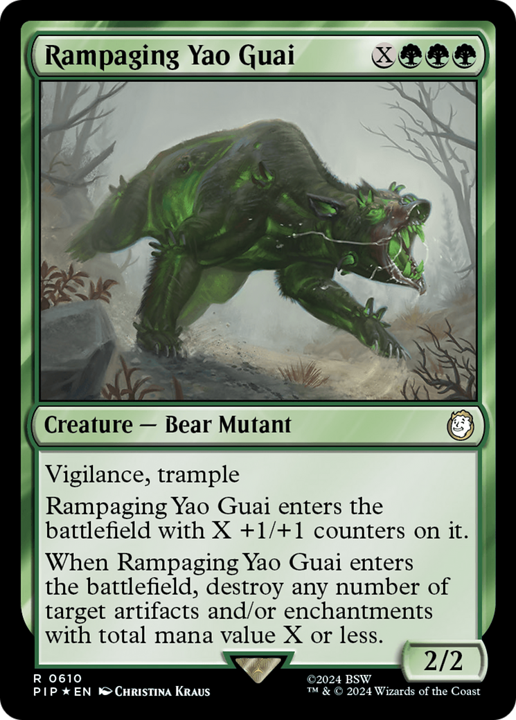 Rampaging Yao Guai (Surge Foil) [Fallout] | Play N Trade Winnipeg