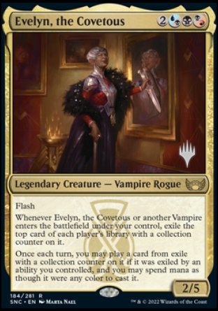 Evelyn, the Covetous (Promo Pack) [Streets of New Capenna Promos] | Play N Trade Winnipeg