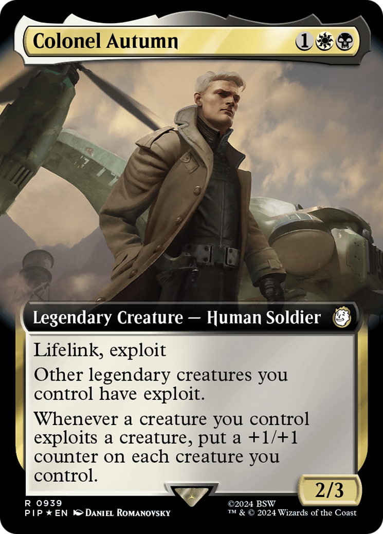 Colonel Autumn (Extended Art) (Surge Foil) [Fallout] | Play N Trade Winnipeg