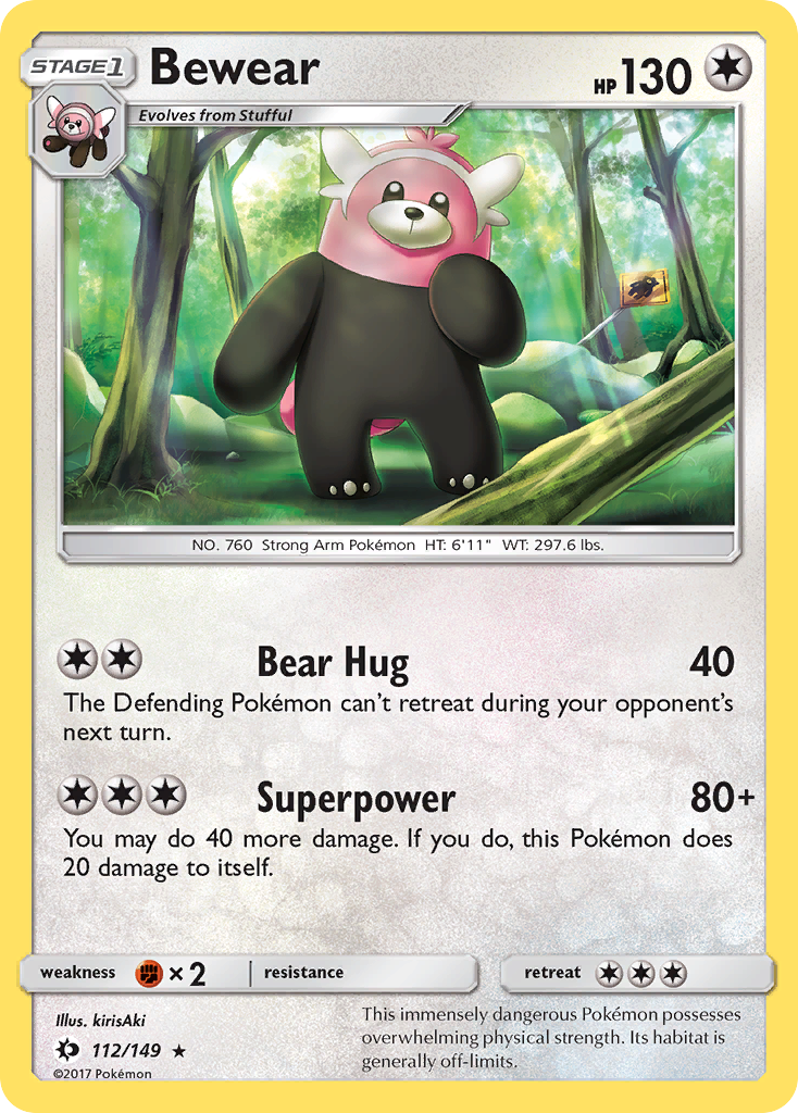 Bewear (112/149) [Sun & Moon: Base Set] | Play N Trade Winnipeg