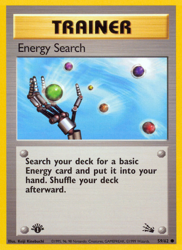 Energy Search (59/62) [Fossil 1st Edition] | Play N Trade Winnipeg