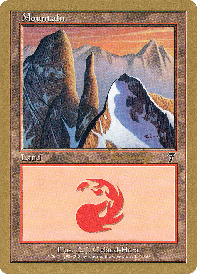 Mountain (337) (Tom van de Logt) [World Championship Decks 2001] | Play N Trade Winnipeg