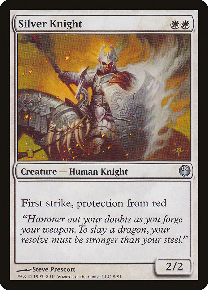 Silver Knight [Duel Decks: Knights vs. Dragons] | Play N Trade Winnipeg