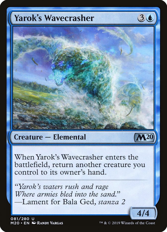 Yarok's Wavecrasher [Core Set 2020] | Play N Trade Winnipeg