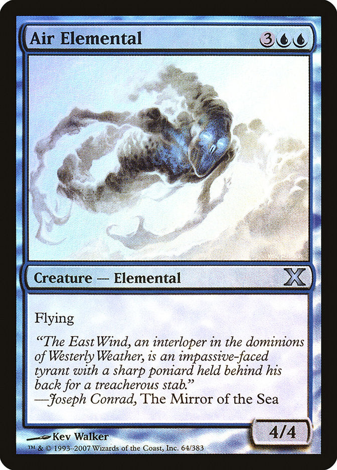 Air Elemental (Premium Foil) [Tenth Edition] | Play N Trade Winnipeg