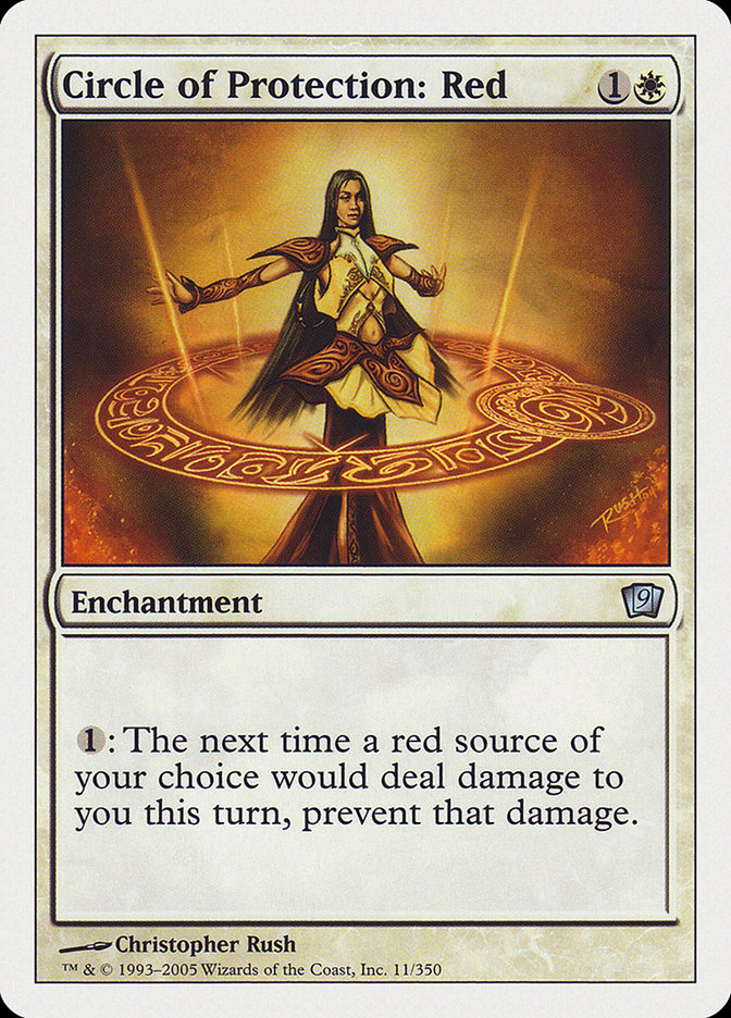 Circle of Protection: Red [Ninth Edition] | Play N Trade Winnipeg