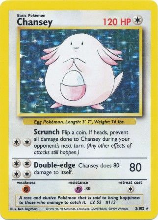 Chansey (3/102) [Base Set Unlimited] | Play N Trade Winnipeg