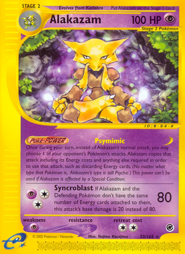 Alakazam (33/165) [Expedition: Base Set] | Play N Trade Winnipeg