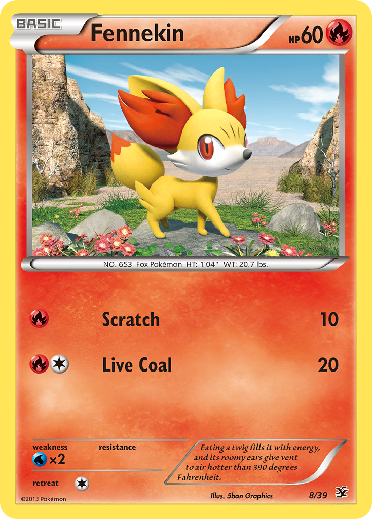 Fennekin (8/39) [XY: Kalos Starter Set] | Play N Trade Winnipeg