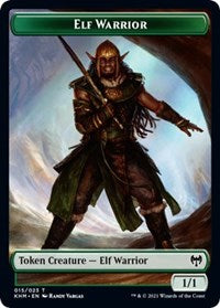 Elf Warrior // Shard Double-sided Token [Kaldheim Tokens] | Play N Trade Winnipeg