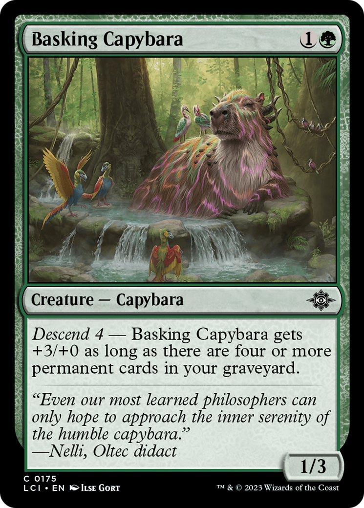 Basking Capybara [The Lost Caverns of Ixalan] | Play N Trade Winnipeg