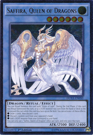 Saffira, Queen of Dragons (UTR) [DUEA-EN050] Ultimate Rare | Play N Trade Winnipeg