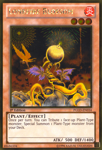 Lonefire Blossom [PGLD-EN034] Gold Rare | Play N Trade Winnipeg