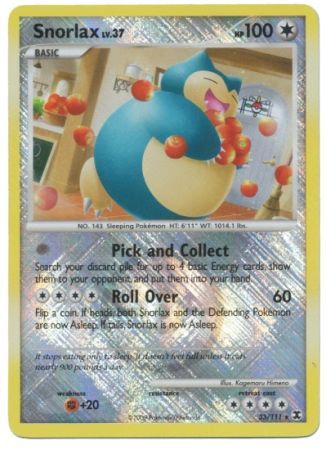 Snorlax (33/111) (League Promo) [Platinum: Rising Rivals] | Play N Trade Winnipeg