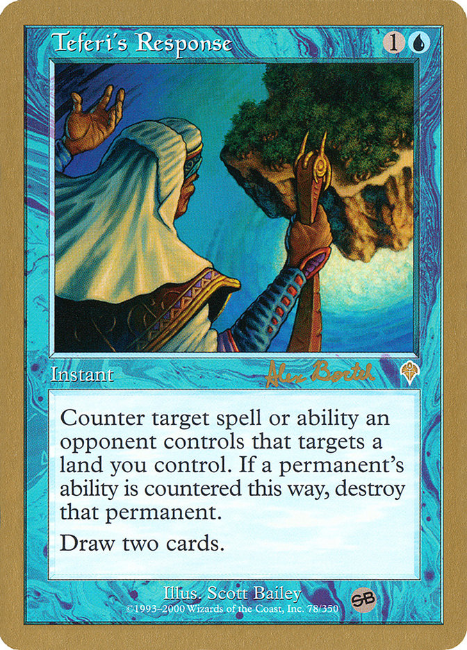 Teferi's Response (Alex Borteh) (SB) [World Championship Decks 2001] | Play N Trade Winnipeg