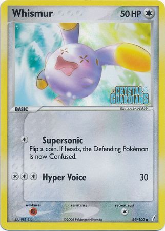 Whismur (69/100) (Stamped) [EX: Crystal Guardians] | Play N Trade Winnipeg