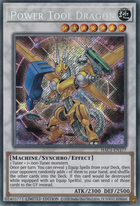 Power Tool Dragon [HAC1-EN177] Secret Rare | Play N Trade Winnipeg