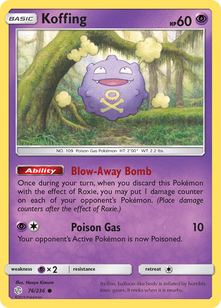 Koffing (76/236) [Sun & Moon: Cosmic Eclipse] | Play N Trade Winnipeg