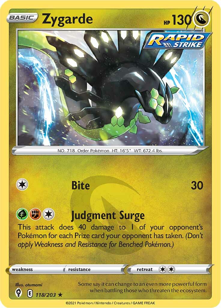 Zygarde (118/203) [Sword & Shield: Evolving Skies] | Play N Trade Winnipeg