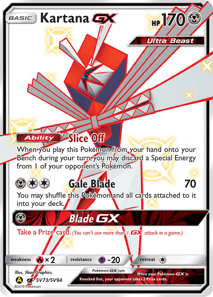 Kartana GX (SV73/SV94) [Sun & Moon: Hidden Fates - Shiny Vault] | Play N Trade Winnipeg