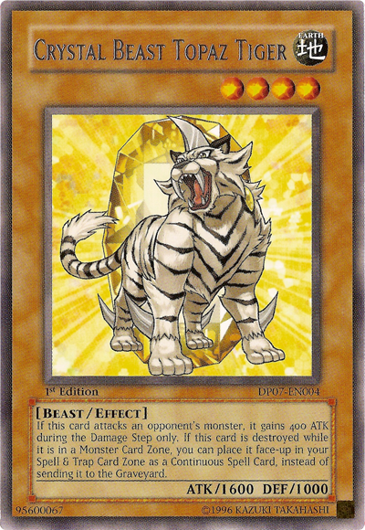 Crystal Beast Topaz Tiger [DP07-EN004] Rare | Play N Trade Winnipeg