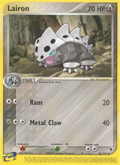 Lairon (36/109) [EX: Ruby & Sapphire] | Play N Trade Winnipeg