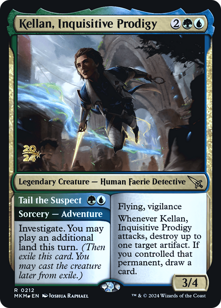 Kellan, Inquisitive Prodigy [Murders at Karlov Manor Prerelease Promos] | Play N Trade Winnipeg