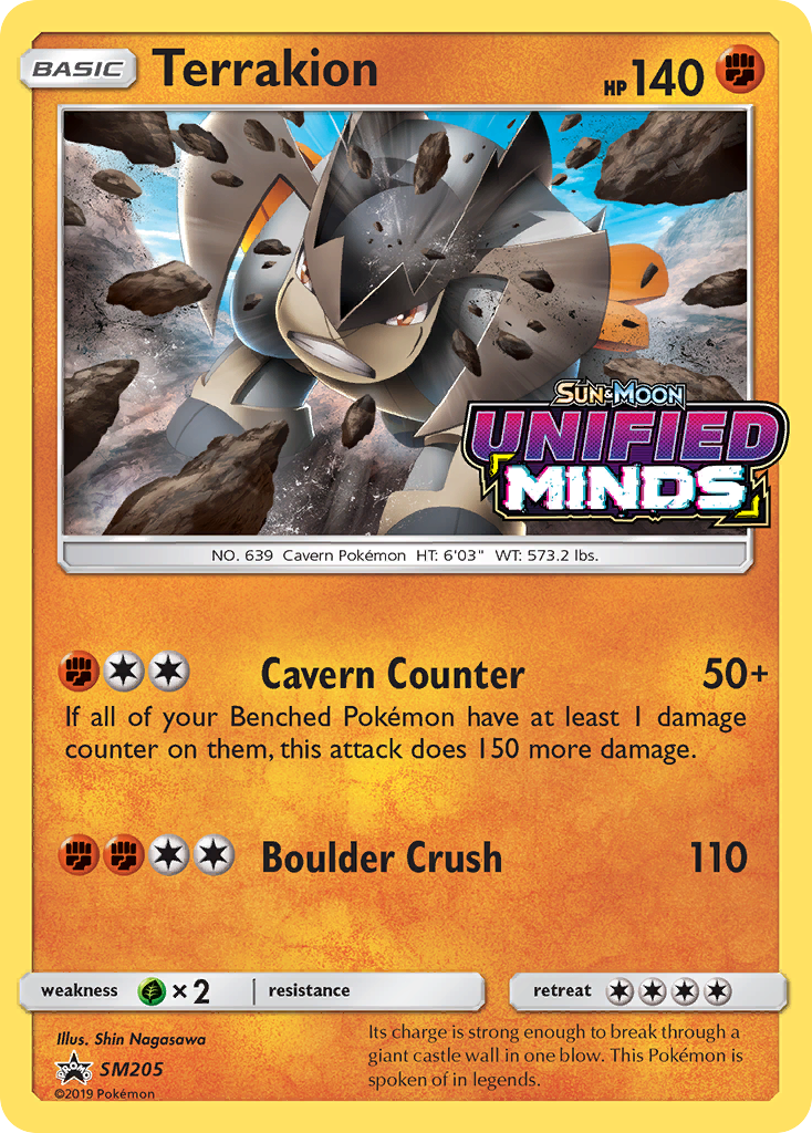 Terrakion (SM205) [Sun & Moon: Black Star Promos] | Play N Trade Winnipeg