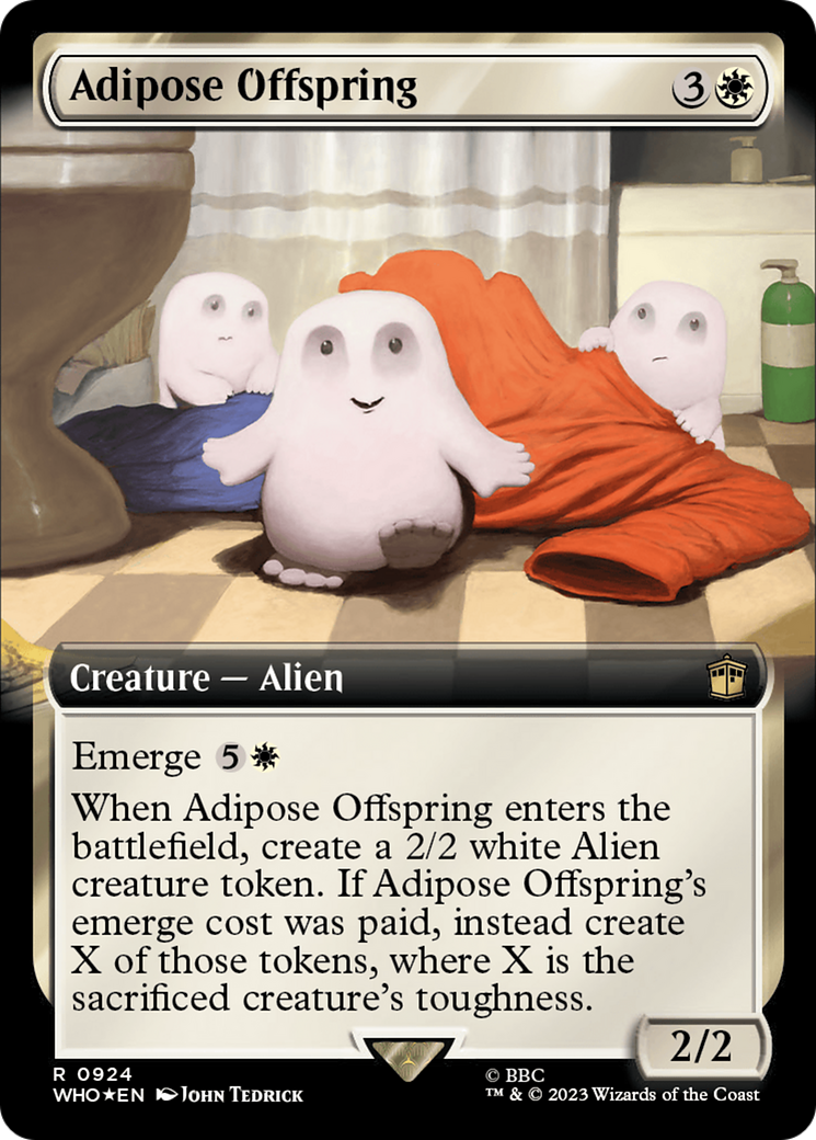 Adipose Offspring (Extended Art) (Surge Foil) [Doctor Who] | Play N Trade Winnipeg