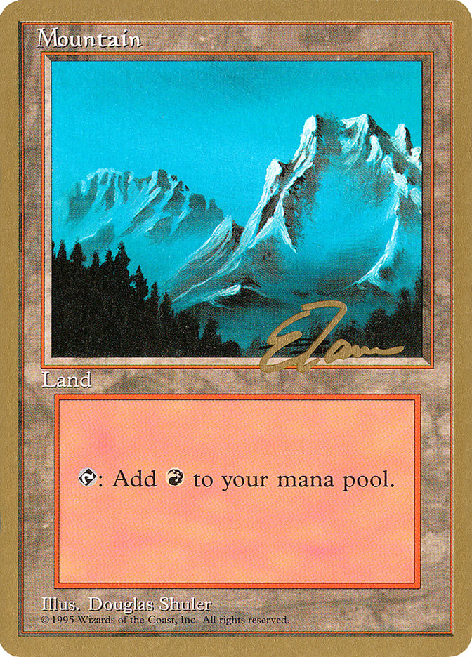 Mountain (et374) (Eric Tam) [Pro Tour Collector Set] | Play N Trade Winnipeg