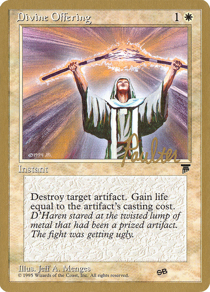 Divine Offering (Preston Poulter) (SB) [Pro Tour Collector Set] | Play N Trade Winnipeg