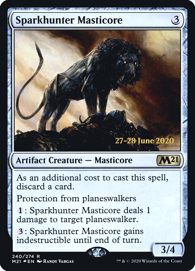 Sparkhunter Masticore  [Core Set 2021 Prerelease Promos] | Play N Trade Winnipeg