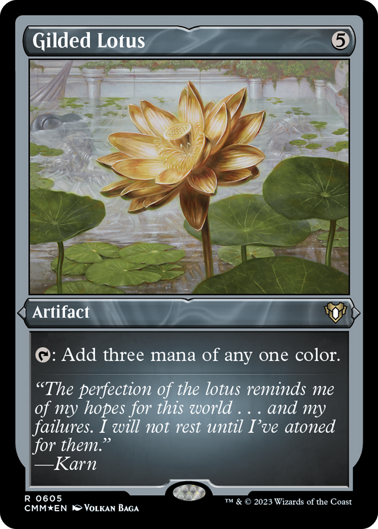 Gilded Lotus (Foil Etched) [Commander Masters] | Play N Trade Winnipeg