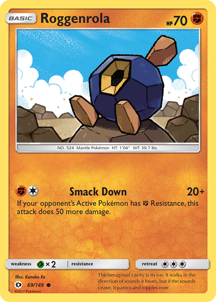 Roggenrola (69/149) [Sun & Moon: Base Set] | Play N Trade Winnipeg