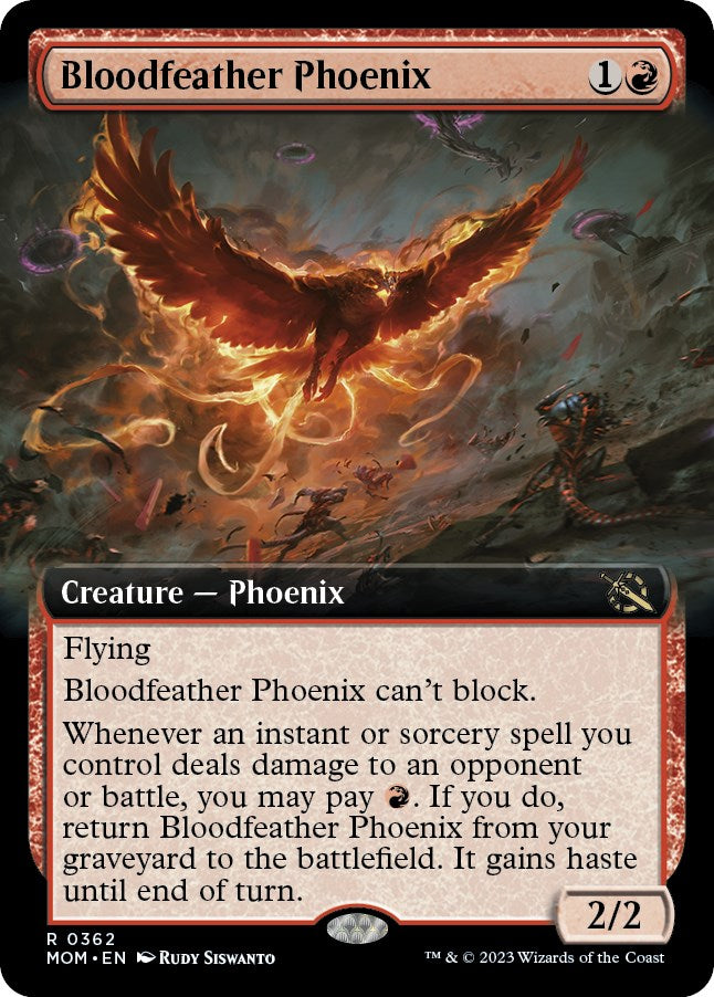 Bloodfeather Phoenix (Extended Art) [March of the Machine] | Play N Trade Winnipeg
