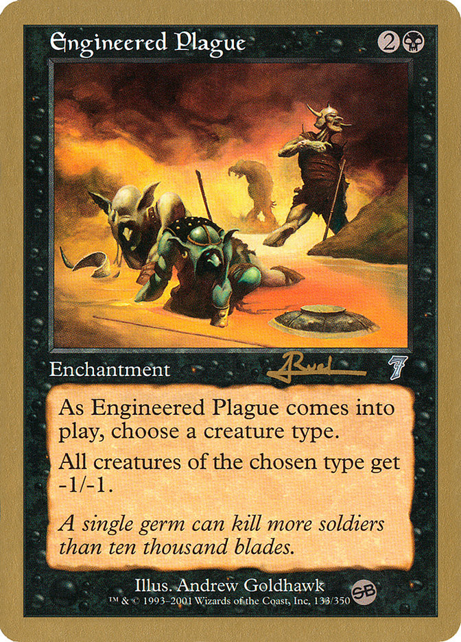 Engineered Plague (Antoine Ruel) (SB) [World Championship Decks 2001] | Play N Trade Winnipeg