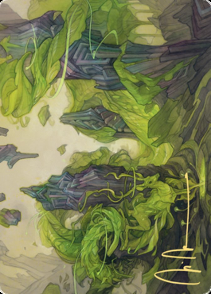 Reclaim the Wastes Art Card (Gold-Stamped Signature) [Zendikar Rising Art Series] | Play N Trade Winnipeg