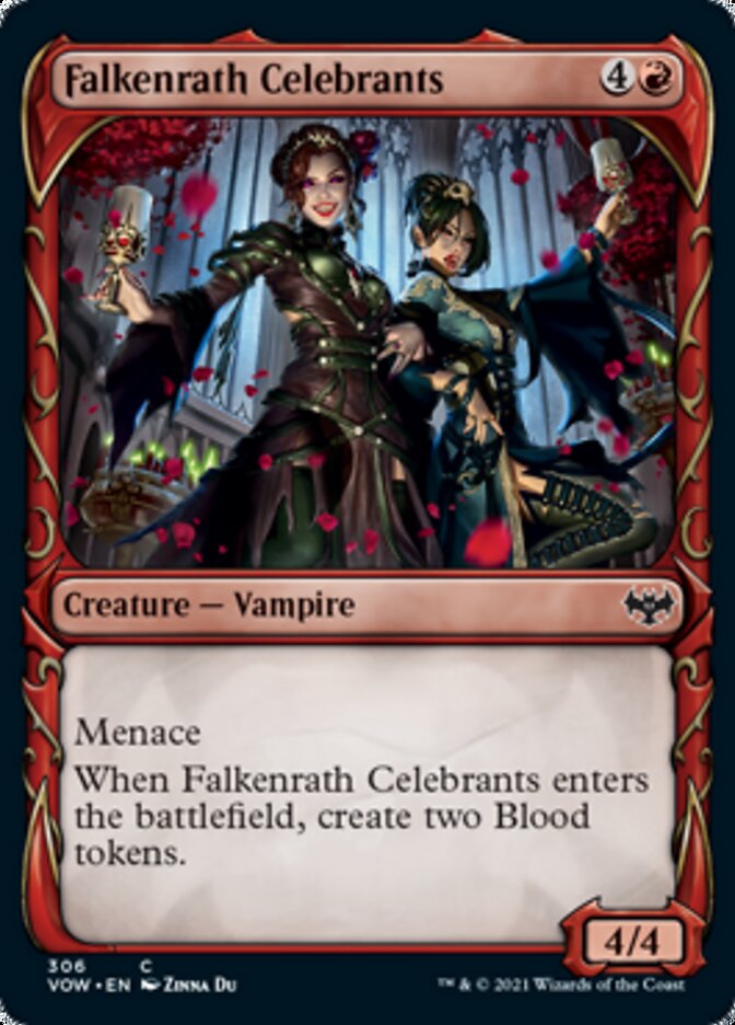 Falkenrath Celebrants (Showcase Fang Frame) [Innistrad: Crimson Vow] | Play N Trade Winnipeg