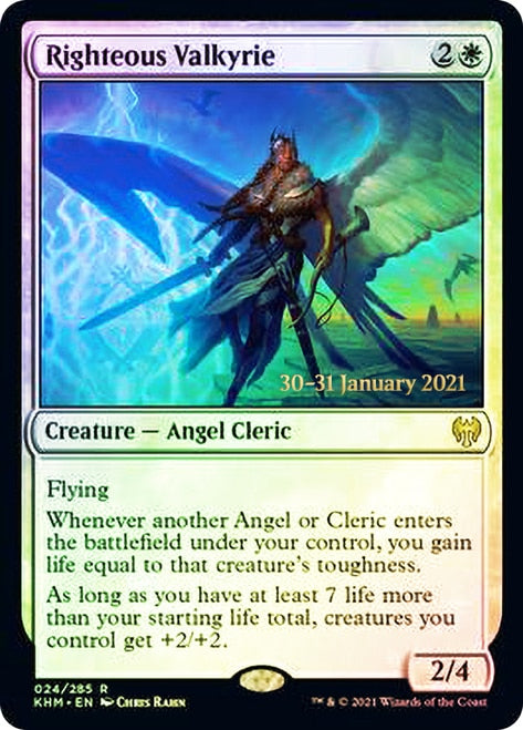 Righteous Valkyrie [Kaldheim Prerelease Promos] | Play N Trade Winnipeg