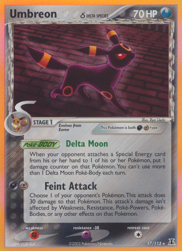 Umbreon (17/113) (Delta Species) [EX: Delta Species] | Play N Trade Winnipeg