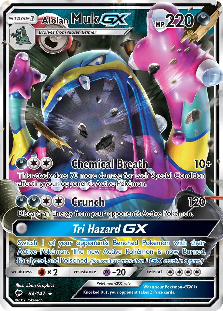 Alolan Muk GX (84/147) [Sun & Moon: Burning Shadows] | Play N Trade Winnipeg